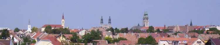 Pápa templom tornyai